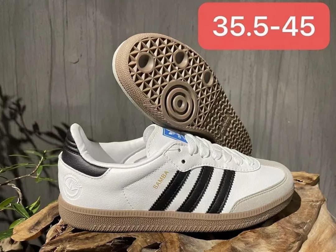 Adidas Samba branco e preto